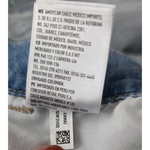 American Eagle Denim Jogger High Rise Light Denim Jeans Size 18 Plus Cargo NEW - Picture 12 of 14